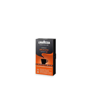 תמונה של 10 קפסולות לוואצה תואם נספרסו Lavazza Nespresso Compatible Capsules, Delicato 100% arabica
